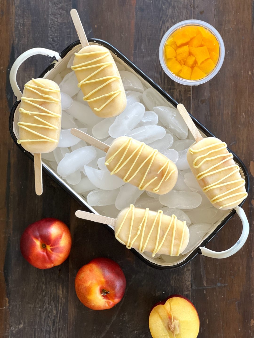 Paletas De Durazno Polin En La Cocina