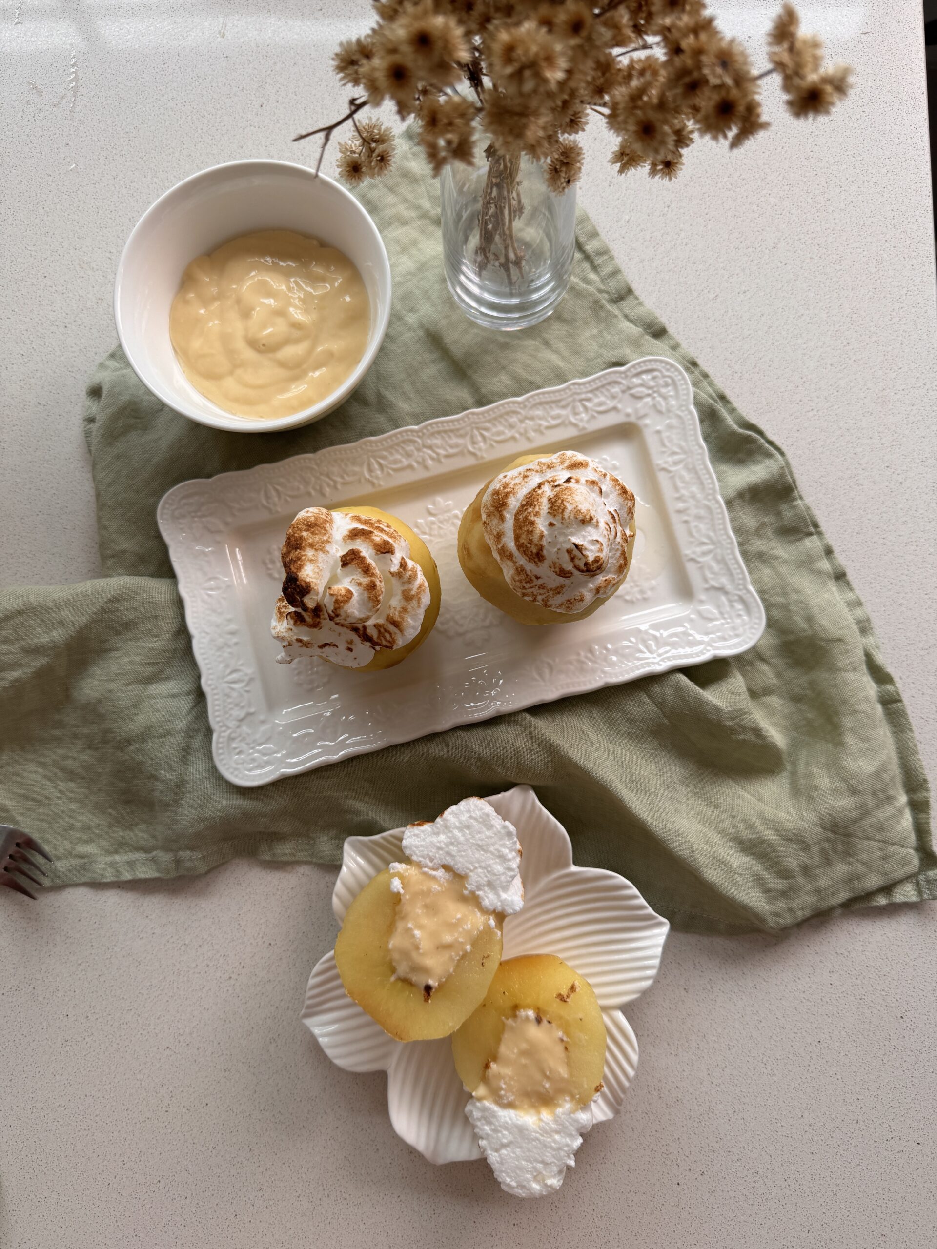 Queque De Avena Y Manzana Polin En La Cocina