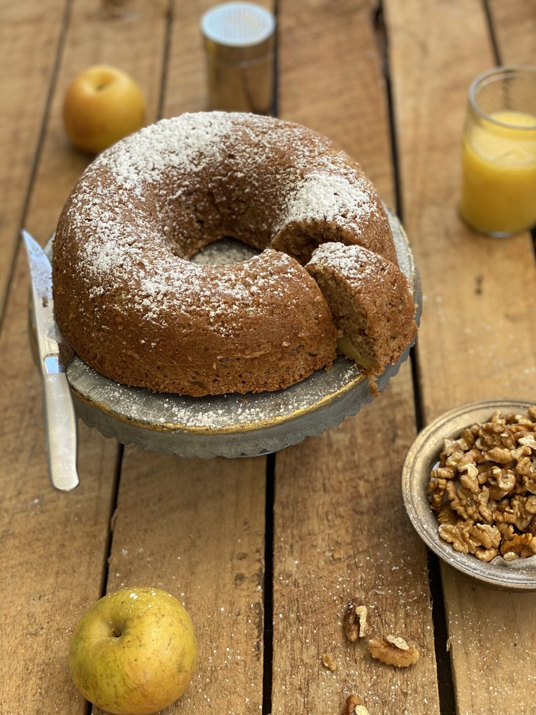 Rosca de manzana y nuez - Polin en la Cocina