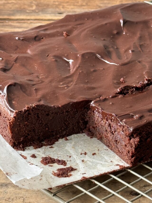 Brownie con cubierta de chocolate