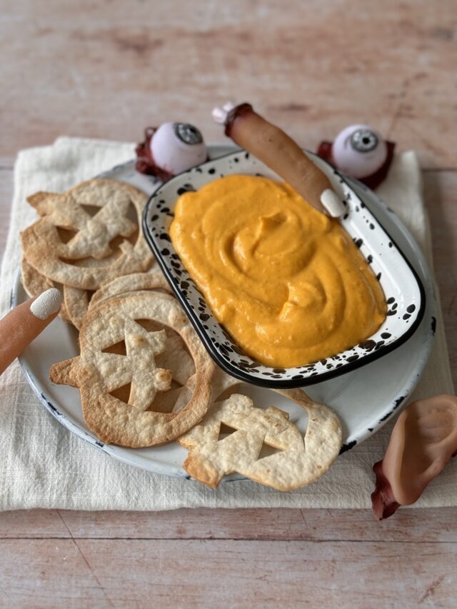 Tortillas de calabaza con dip de zapallo